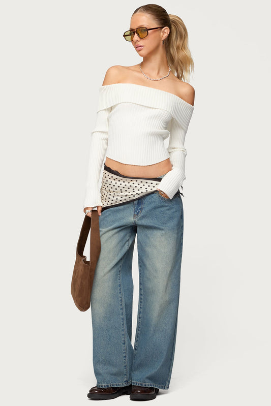 Lauren Knit Fold Over Top