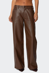 Tatiana Faux Leather Pants