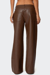 Tatiana Faux Leather Pants