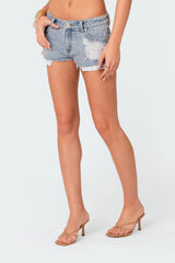 Devin Low Rise Micro Denim Shorts