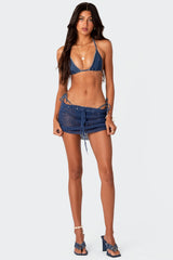 Theo Crochet Mini Skirt