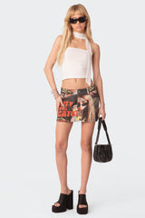 Bria Two Piece Mesh Scarf Top