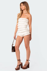 Robin Ruffle Knit Romper