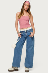 Two Piece Striped Headband Tank Top