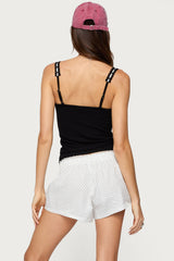Leilani Ribbon Lacey Tank Top