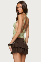 Haylie Cut Out Halter Top