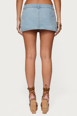 Camelia Denim Mini Skort
