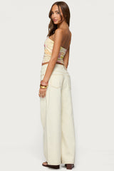 Cicilla Vintage Mixed Print Tube Top