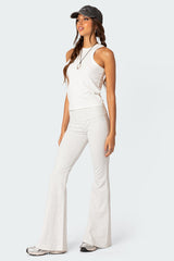 Naomi Fold Over Flared Leggings