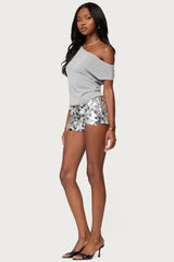 Holly Glitter Off Shoulder Top