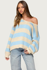 Tracie Striped Oversized Sweater