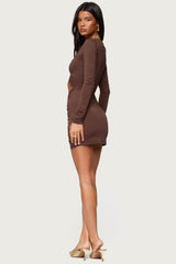 Nia Cutout Pendant Mini Dress
