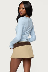 Mathilda Lacey Bell Sleeve Top