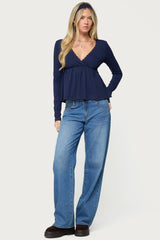 Kenzie Long Sleeve Babydoll Top