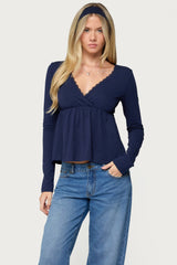 Kenzie Long Sleeve Babydoll Top