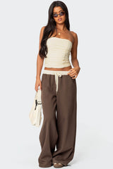 Fifi Gathered Strapless Top