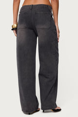 Aliyah Zip Low Rise Jeans