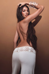 Kirsty Crochet Waist Knit Pants