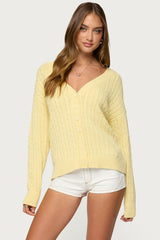 Francine Oversized V Neck Cardigan
