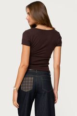 Theresa V Neck Knit Top