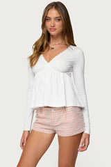 Kenzie Long Sleeve Babydoll Top