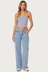 Raelynn Washed Low Rise Jeans